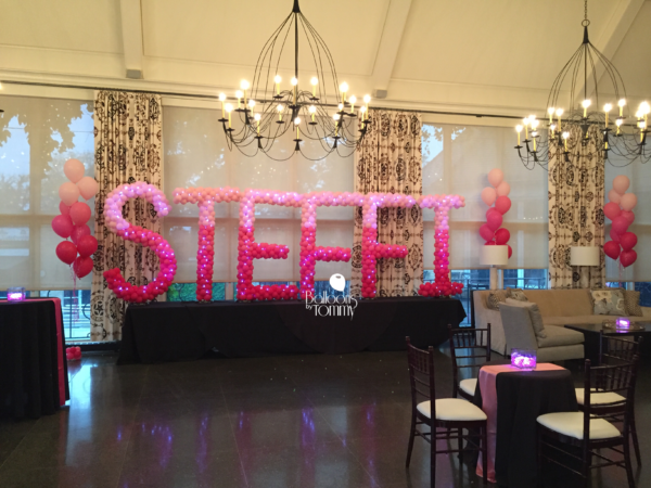 Pink Ombre Mitzvah - Balloons by Tommy
