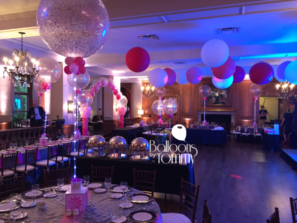 Pink Ombre Mitzvah - Balloons by Tommy
