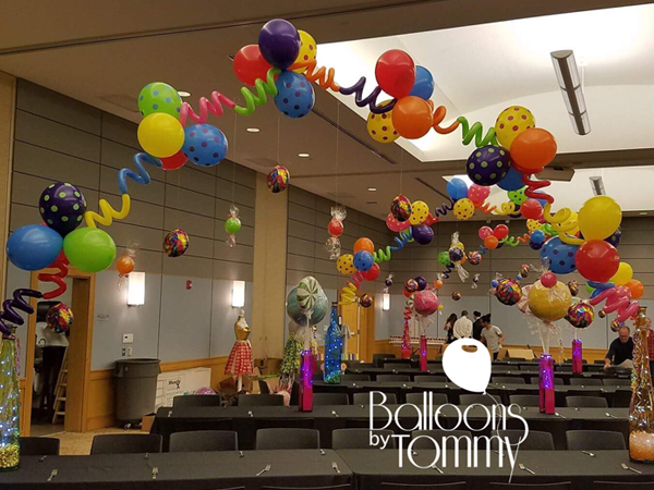 Ellie's Candy Bar themed Bat Mitzvah - Balloons by Tommy