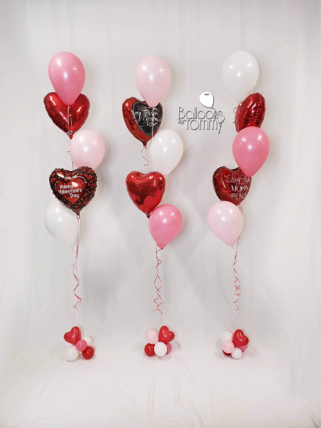 Valentine's Day Balloon Bouquet Trio