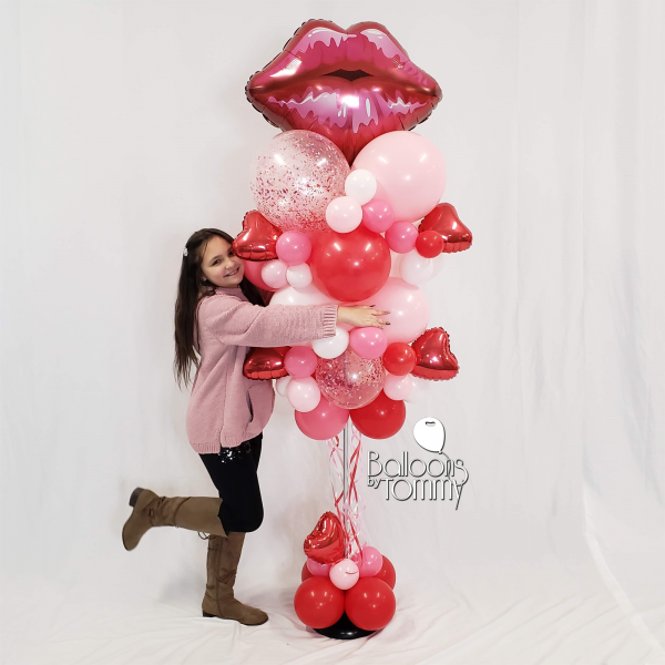 Sealed With A Kiss Party Column by Balloons by Tommy