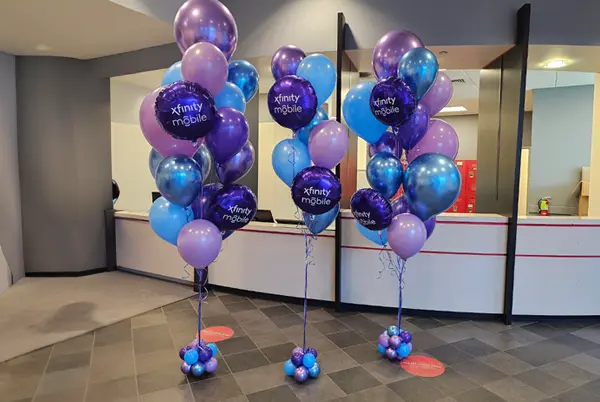 Balloon bouquets for CareerBuilder event
